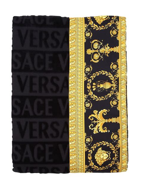 black versace beach towel|versace barocco beach towel.